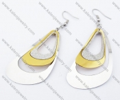 Stainless Steel Gold Plating Earrings - KJE130001