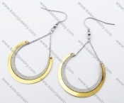 Stainless Steel Gold Plating Earrings - KJE130003