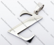 Stainless Steel Letter Z Pendant - KJP140143