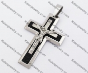 Two-tone Stainless Steel Jesus Cross Pendant KJP190113