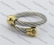 Two-tone Stainless Steel Wire Rings KJR450033