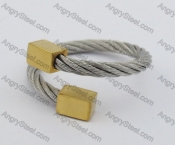 Two-tone Stainless Steel Wire Rings KJR450035