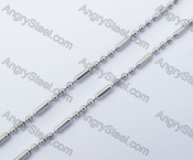 (price for 100 meters chain with 200pcs clasps) 2.4mm wide steel Square ball chain KJN150305