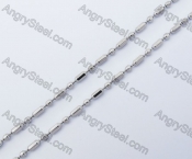 (price for 100 meters chain with 200pcs clasps) 2mm wide steel Square ball chain KJN150306