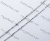 (price for 100 meters chain with 200pcs clasps) 2mm wide steel Round ball chain KJN150310