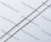 (price for 100 meters chain with 200pcs clasps) 2mm wide steel Square ball chain KJN150311