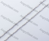 (price for 100 meters chain with 200pcs clasps) 2mm wide steel Square ball chain KJN150320