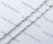 (price for 100 meters chain with 200pcs clasps) 3mm wide steel Square ball chain KJN150328