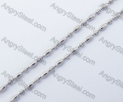 (price for 100 meters chain with 200pcs clasps) 2.4mm wide steel ball chain KJN150329