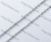 (price for 100 meters chain with 200pcs clasps) 2.4mm wide steel Diamond ball chain KJN150330