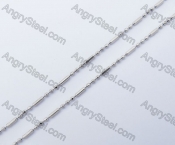 (price for 100 meters chain with 200pcs clasps) 1.5mm wide steel ball chain KJN150331