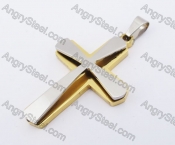 Gold Plating Cross Pendant KJP140328