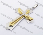 Gold Plating Cross Pendant KJP140332
