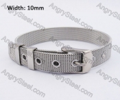 10mm Steel Mesh Wire Belt Buckle Bracelet KJB650013