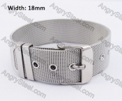 18mm Steel Mesh Wire Belt Buckle Bracelet KJB650016