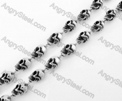 Stainless Steel Skull Necklace KJN170045