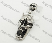Stainless Steel Skull Pendant KJP200052