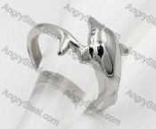 Stainless Steel Dolphin Ring KJR100106