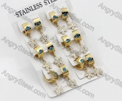 Price for 12 pairs Steel Earrings KJE101-0070