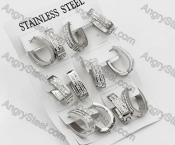 Price for 12 pairs Steel Earrings KJE101-0080