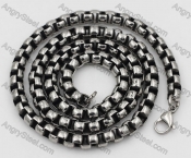 Retro Black Inside Steel Necklace KJN150629