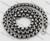 Retro Black Inside Steel Necklace KJN150630