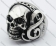 The left side of skull ring