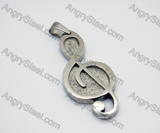 Stainless Steel Casting Modern Musical Note Pendants of Cartoon Jewelry - KJP010021