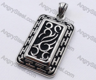 Kalen Stainless Steel Square Casting Pendant KJP170021