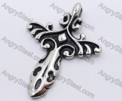 Stainless Steel Wing Cross Pendant KJP170029