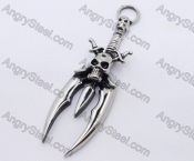 Stainless Steel Demon Blade Pendant KJP170058