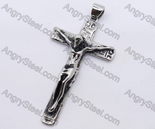 Stainless Steel Jesus Cross Pendant KJP170063