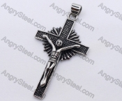 Stainless Steel Jesus Cross Pendant KJP170066