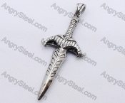 Stainless Steel Sword Pendant KJP170076