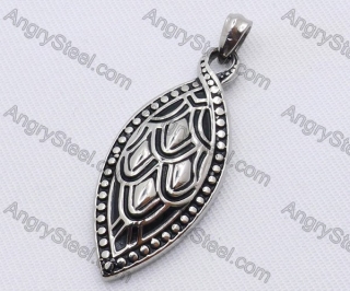 Stainless Steel Oval Pendant KJP170086