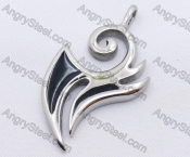 Stainless Steel Fire Dragon Pendant KJP170108