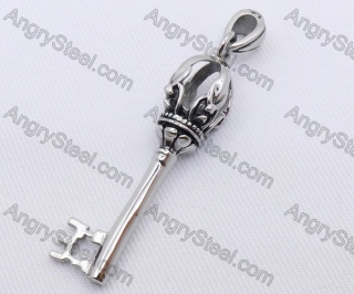 Stainless Steel Key Pendant KJP170121