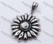 Stainless Steel Chrysanthemum Pendant KJP170133