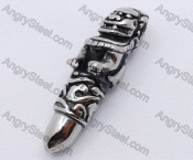 Stainless Steel Lion Totem Warhead Pendant KJP170137