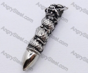 Stainless Steel Kirin Totem Warhead Pendant KJP170139