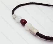 Wholesale stainless steel normal Leather Small Necklaces - KJN130009