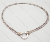 Wholesale online stainless steel attractive Leather Small Necklaces - KJN130012