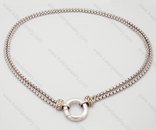 Wholesale online stainless steel attractive Leather Small Necklaces - KJN130012