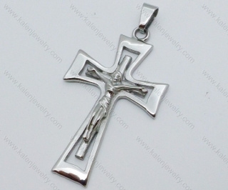 Stainless Steel Jesus Cross Pendant - KJP050456