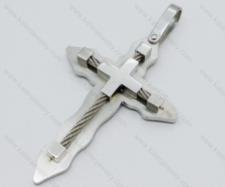 Stainless Steel Cross Pendant - KJP050457