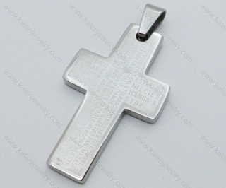 Stainless Steel Cross Pendant - KJP050478