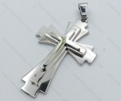 Stainless Steel Cross Pendant - KJP050508