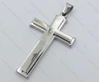 Stainless Steel Cross Pendant - KJP050524