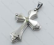 Stainless Steel 3 Layer Cross Pendant - KJP050529