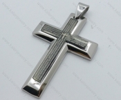 Gold Plating Stainless Steel Cross Pendant - KJP050537